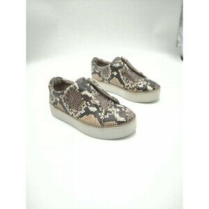 M4d3 Snakeskin Print Slip-On Platform Sneakers Women's US 6.5M